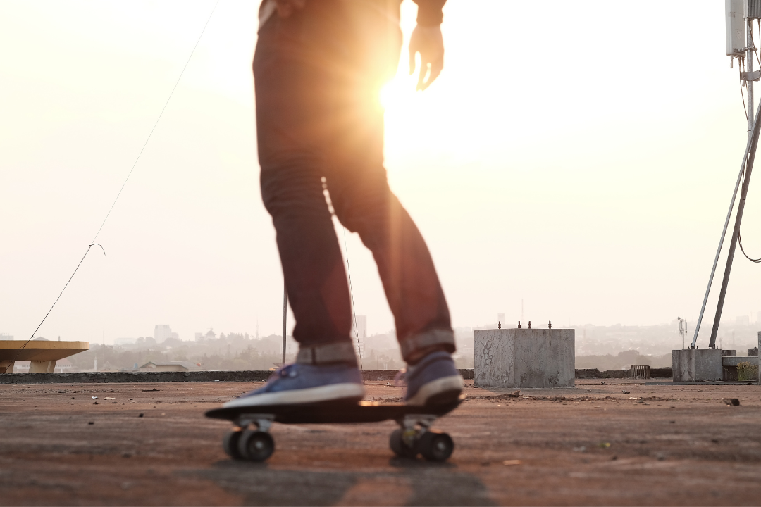 power slide on a skateboard