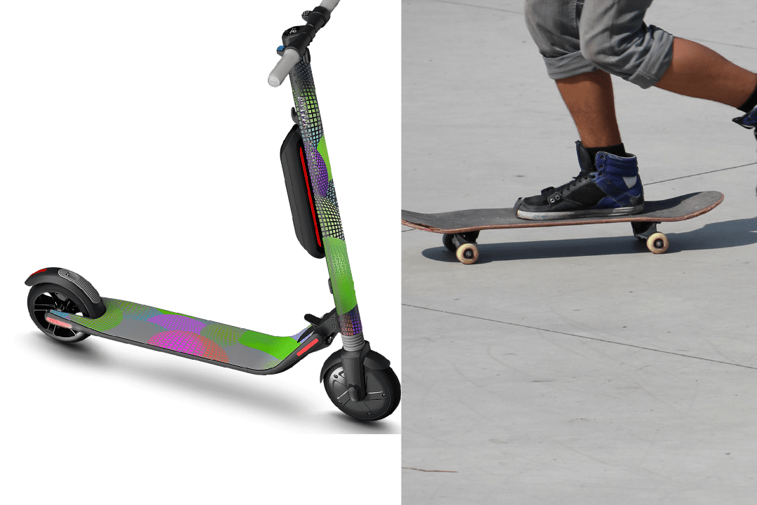 Electric Scooter Vs Skateboard